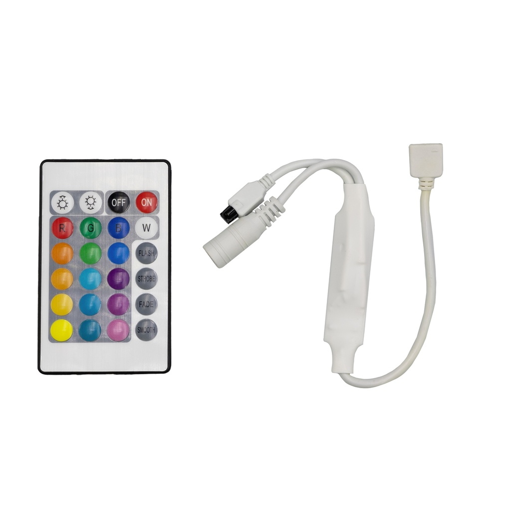 [8_5002] Контролер PROLUM RGB; з пультом 24 кнопки IR; Mini; BLUETOOTH; TUYA; 6A; Series: HomeLink