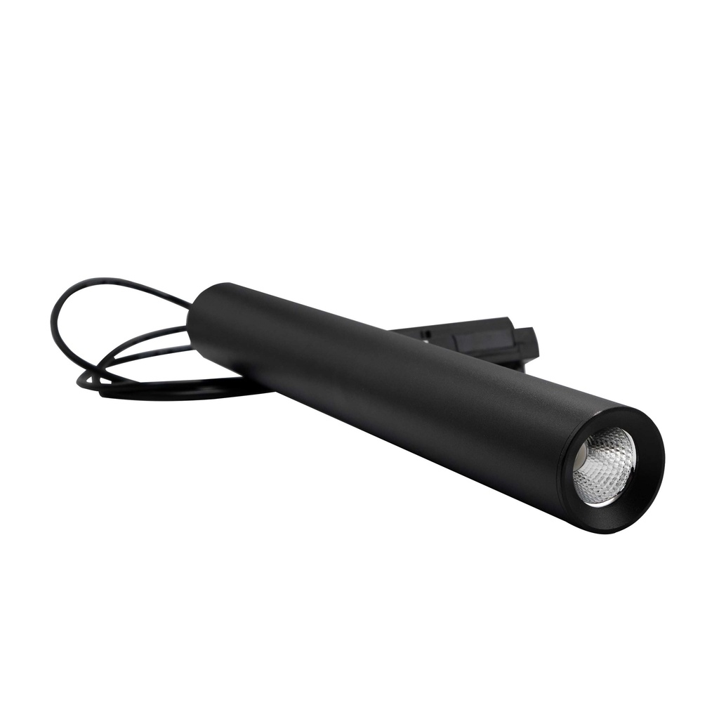 [8_5140] Трековий світильник PROLUM™ M27; 7W; 220V; Чорний SERIES "TLH"; Білий 4000К