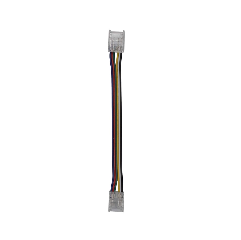 [8_5231] Конектор PROLUM™ для стрічки COB, 12ММ, 6PIN, RGB+CCT, 2jack