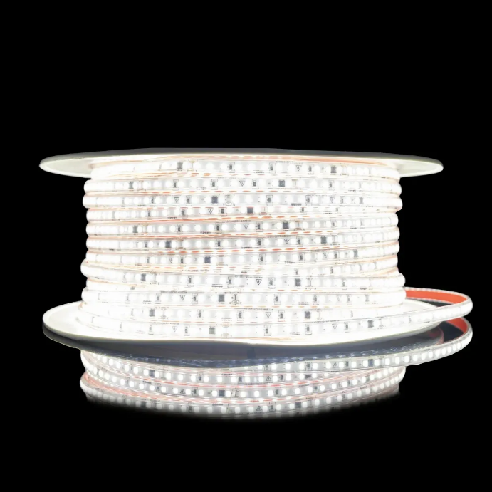[8_5294] Світлодіодна LED стрічка PROLUM™ 220V; 2835\120; IP67; Series "S", Білий (5500-6000К)