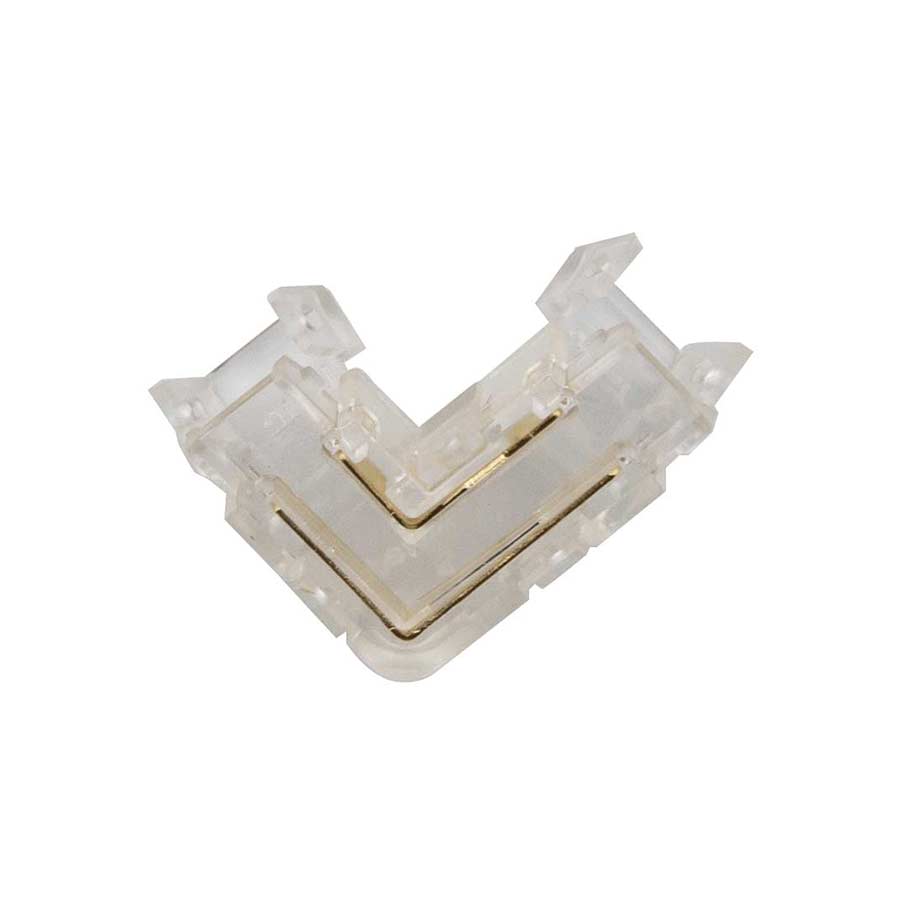 [8_5341] Конектор PROLUM™ для стрічки SMD&COB SLIM, 5ММ, 2PIN, Кутовий - L