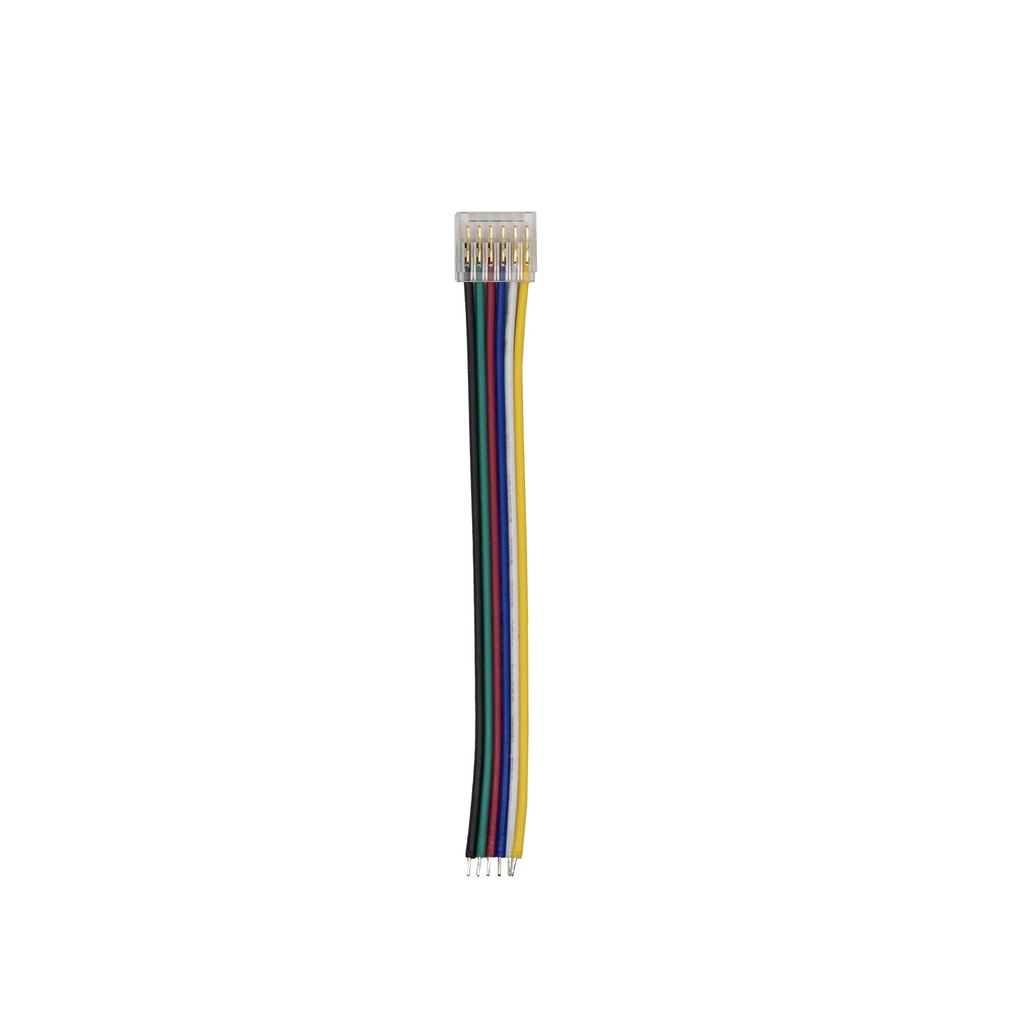 [8_5350] Конектор PROLUM™ для стрічки SMD SLIM, 12ММ, 6PIN, RGB+CCT, 1jack
