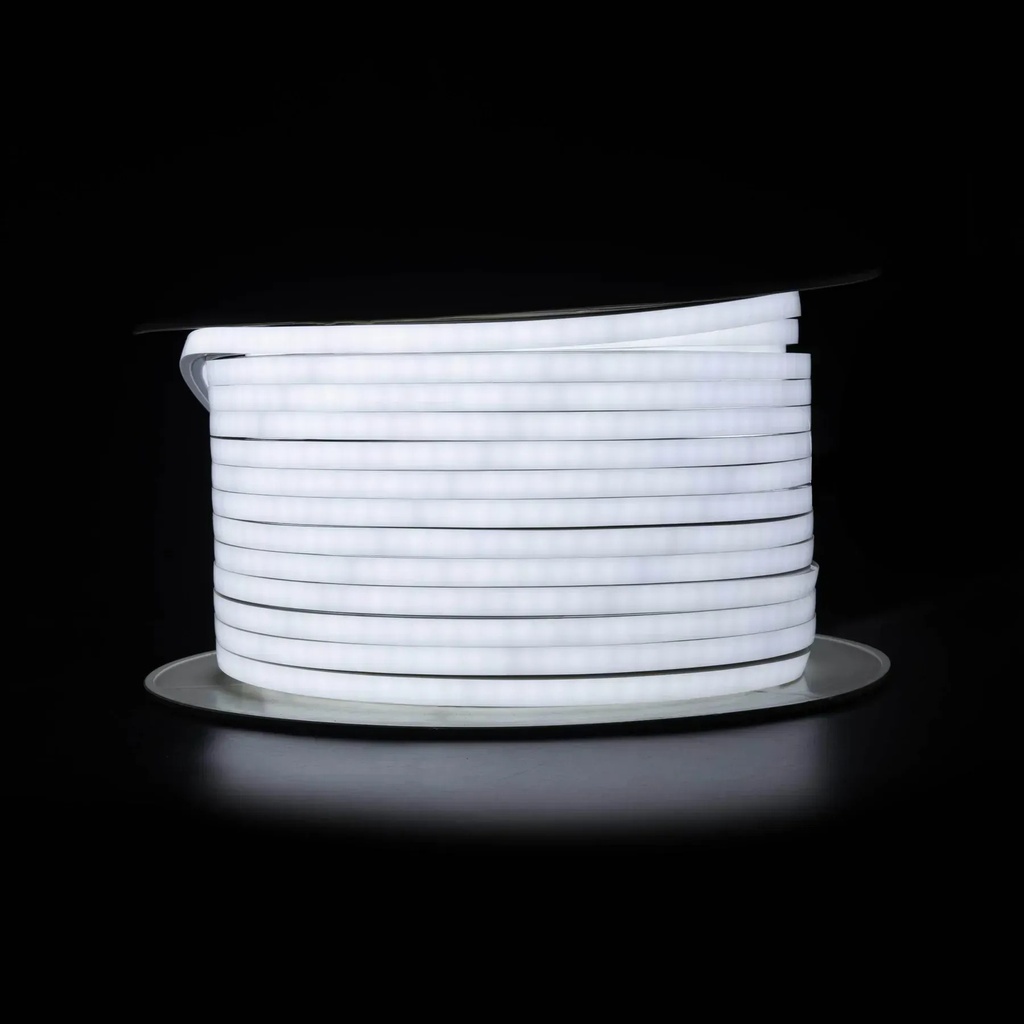 [8_5401] Світлодіодний неон PROLUM™ 12x12 , IP68, 220V, Series "NL", PRO, Білий