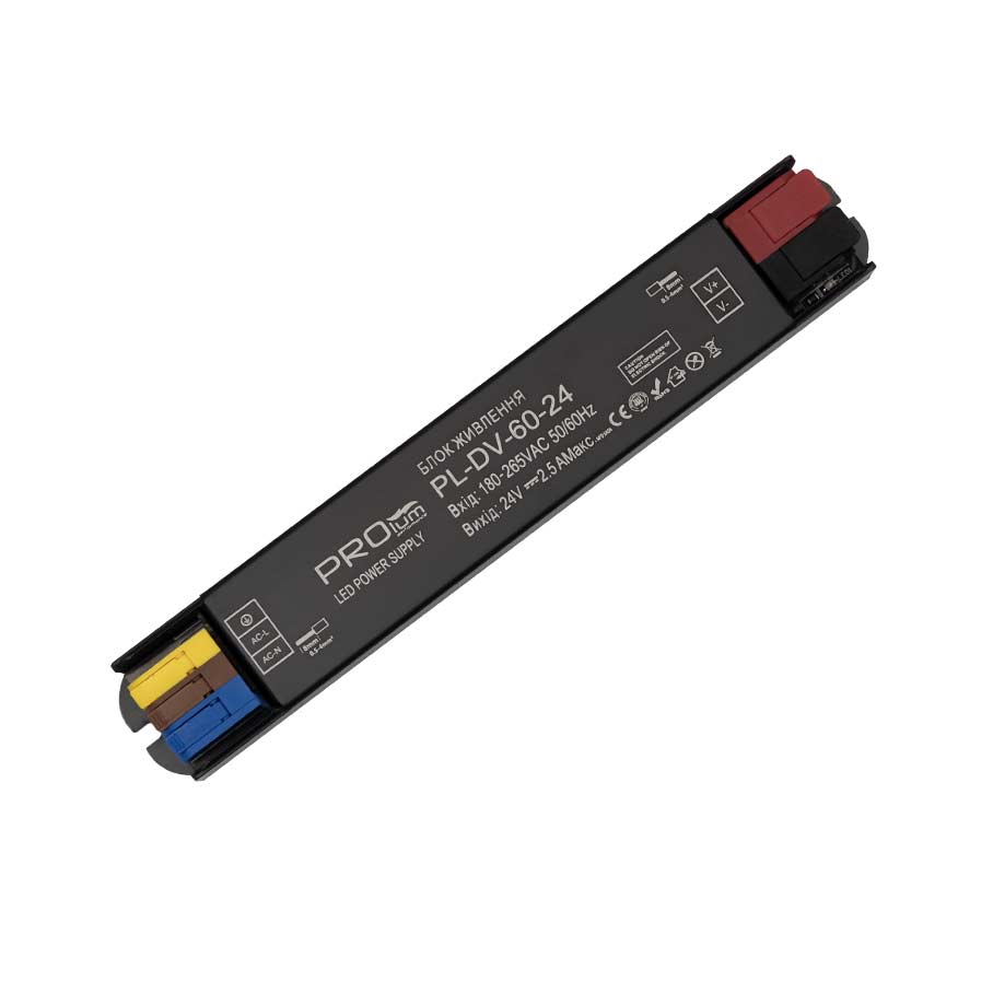 [8_5414] Блок живлення PROLUM™ 24V, 60W, 2.5А, Series "DV"