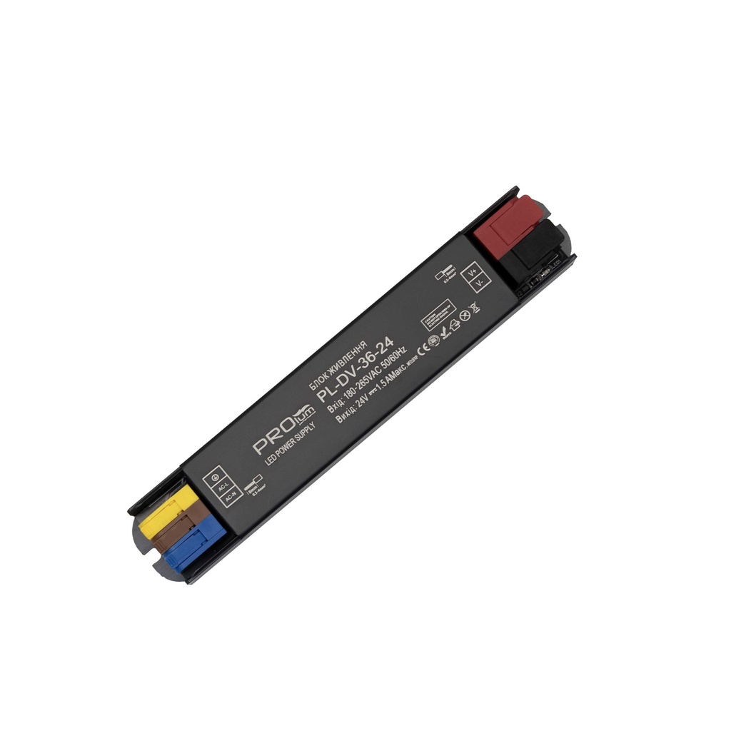 [8_5418] Блок живлення PROLUM™ 24V, 36W, 1.5А, Series "DV"