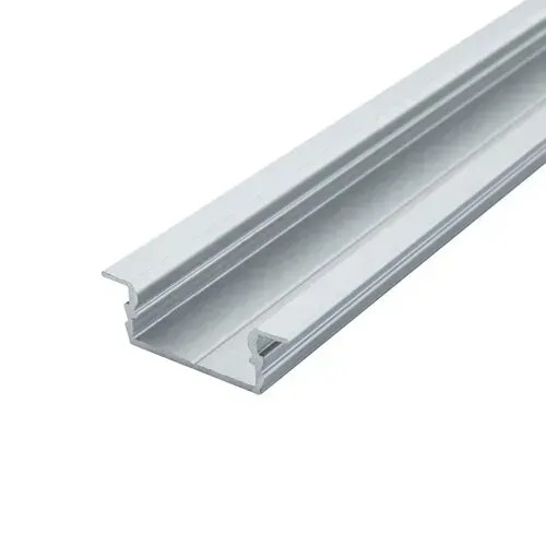 [8_5483] Комплект! Профіль PROLUM™ Врізний; Анодований+Розсіювач матовий плоский LPV-7; Сірий
