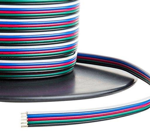 Дріт PROLUM™ 5P для RGB+W стрічки 5x0.2 мм;AWG24;UL1007