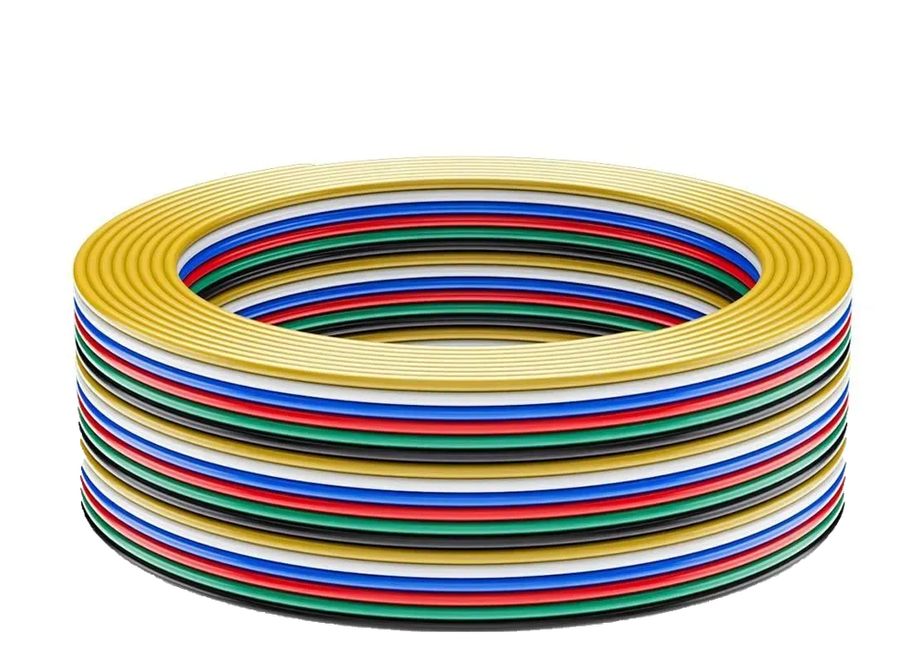 [8_5677] Дріт PROLUM™ 6Р для RGB+CCT стрічки 6x0.2 мм;AWG24;UL1007
