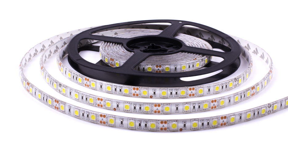 [8_373] Світлодіодна LED стрічка гнучка 12V PROLUM IP65 5050\60 Series "S", Білий (5500-6000К)