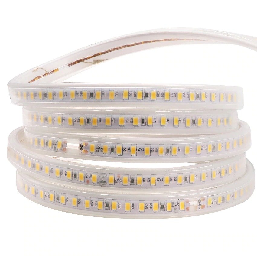 [8_395] Світлодіодна LED стрічка гнучка 220V PROlum™ IP68 5630\120 Premium