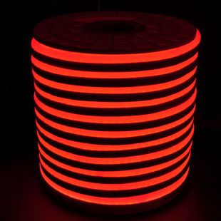 [8_3604] Світлодіодний LED гнучкий неон PROLUM 2835\120 IP68 12V, Червоний